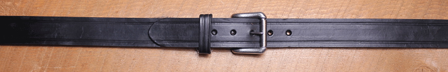 Mens Black Belt B111 – 1.5" Black Oil-Tanned Leather Belt