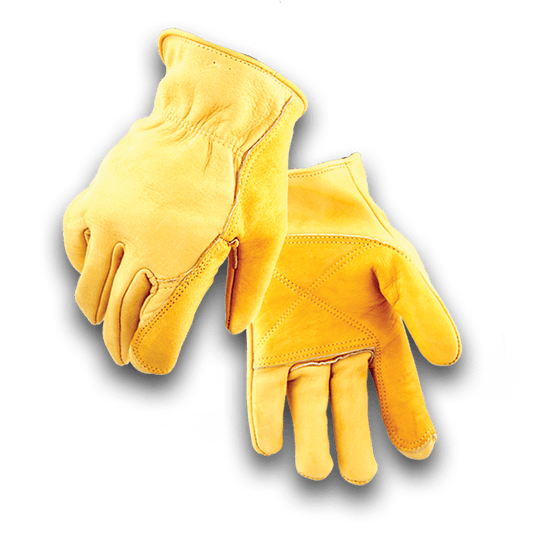Iron Fencer Work Glove 207 Cowhide Leather Golden Stag Gloves barbed wire thorn proof