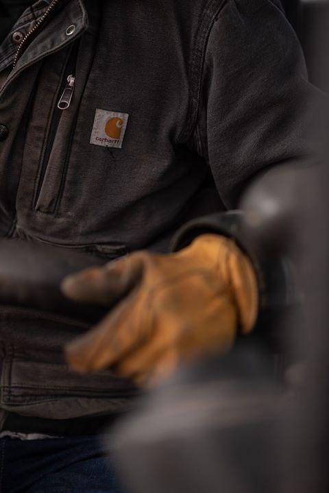 Iron Fencer Work Glove 207 Cowhide Leather Golden Stag Gloves for men working yard gloves barbed wire thorn proof