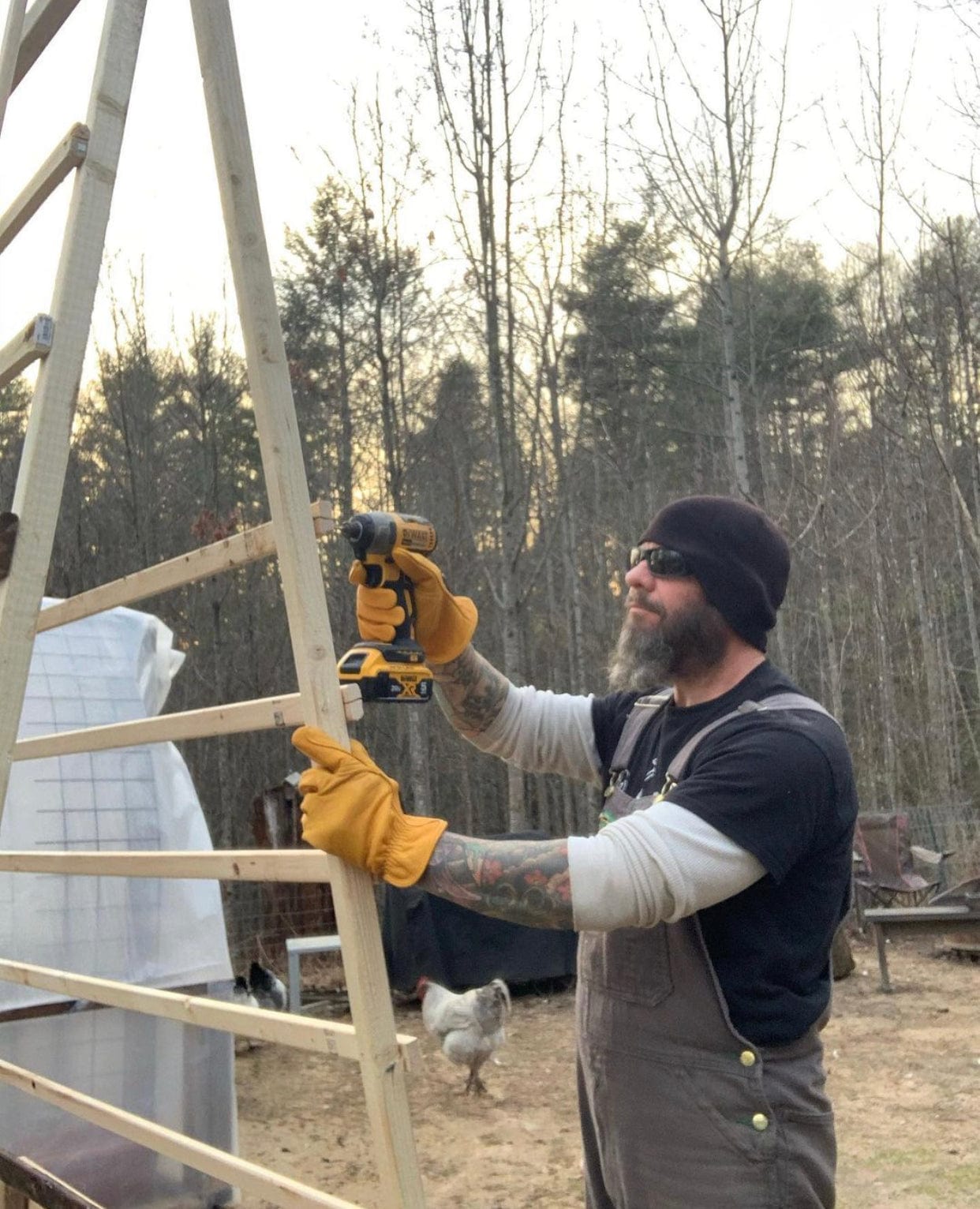 Iron Fencer Work Glove 207 Cowhide Leather Golden Stag Gloves wood working construction gloves yard thorn proof