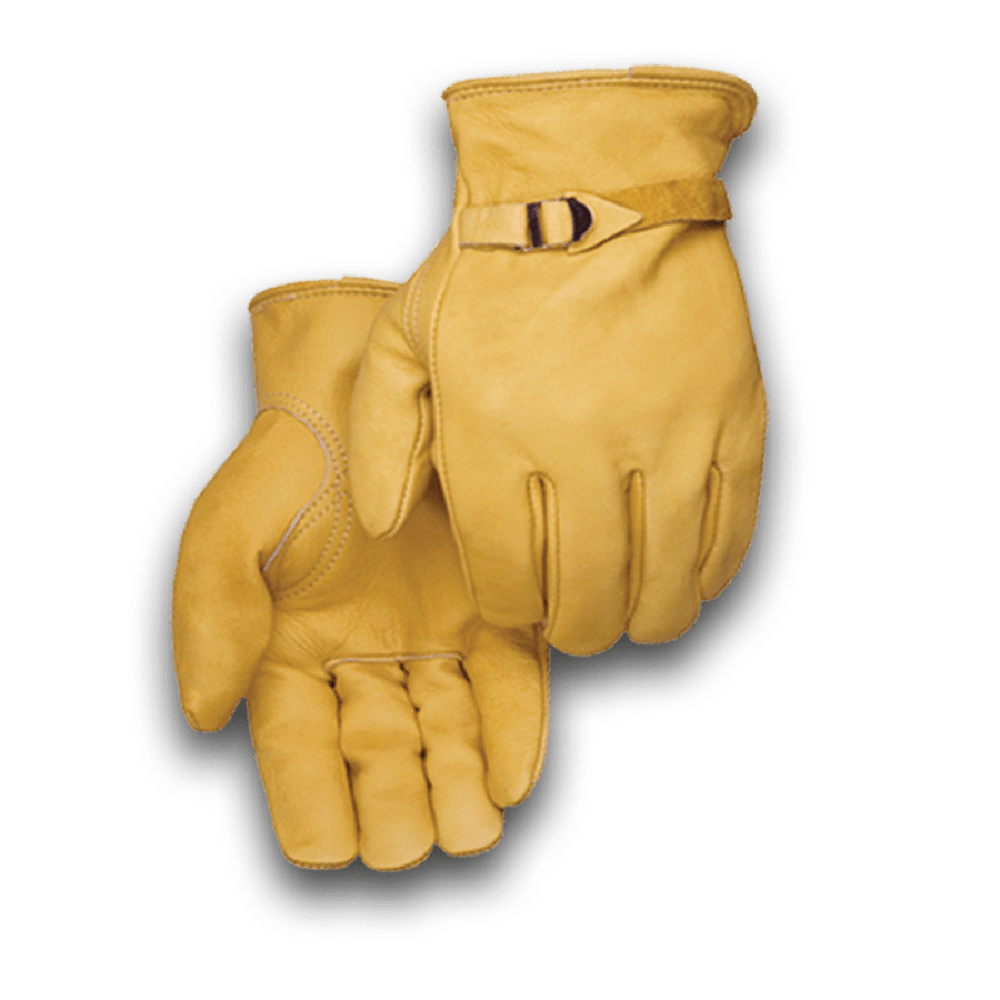 Men Cowhide Leather Work Gloves Mechanics Glove Security