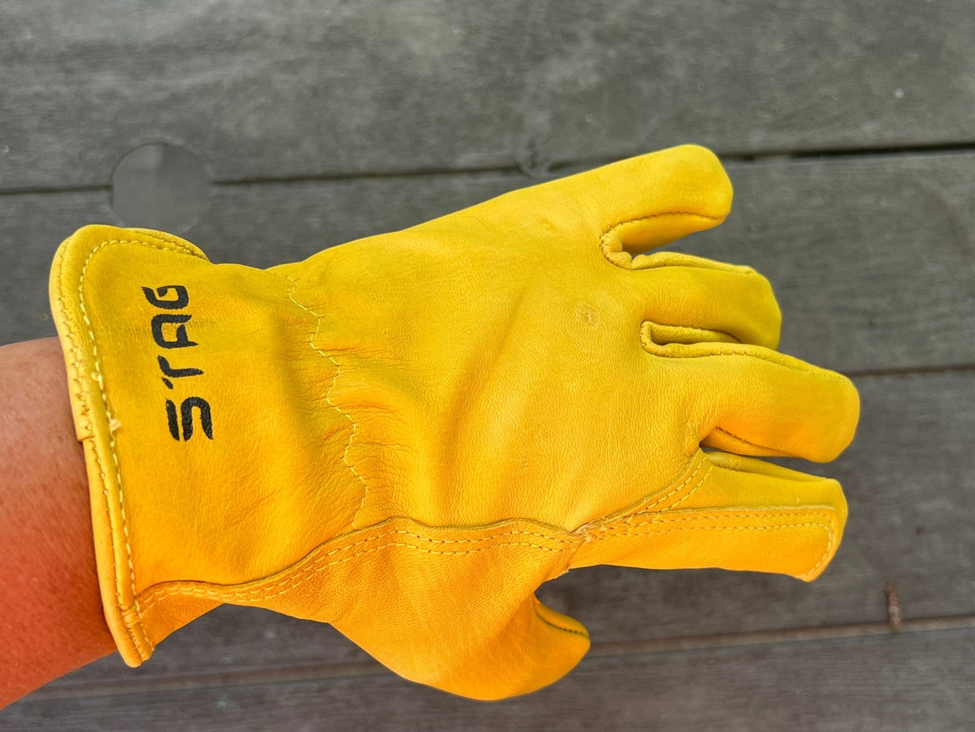Golden Stag Gloves 707 goatskin work gloves featuring premium leather for a soft, durable, and flexible fit—perfect for tough jobs