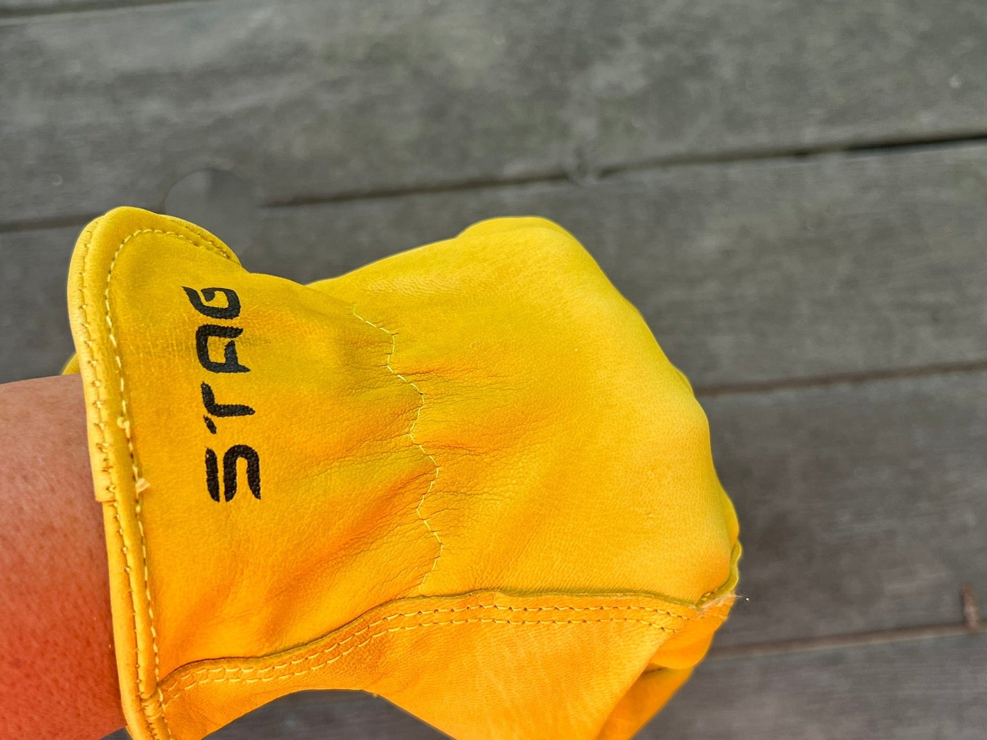 Golden Stag 707 work gloves crafted from supple goatskin leather, designed for superior grip and all-day comfort in demanding tasks