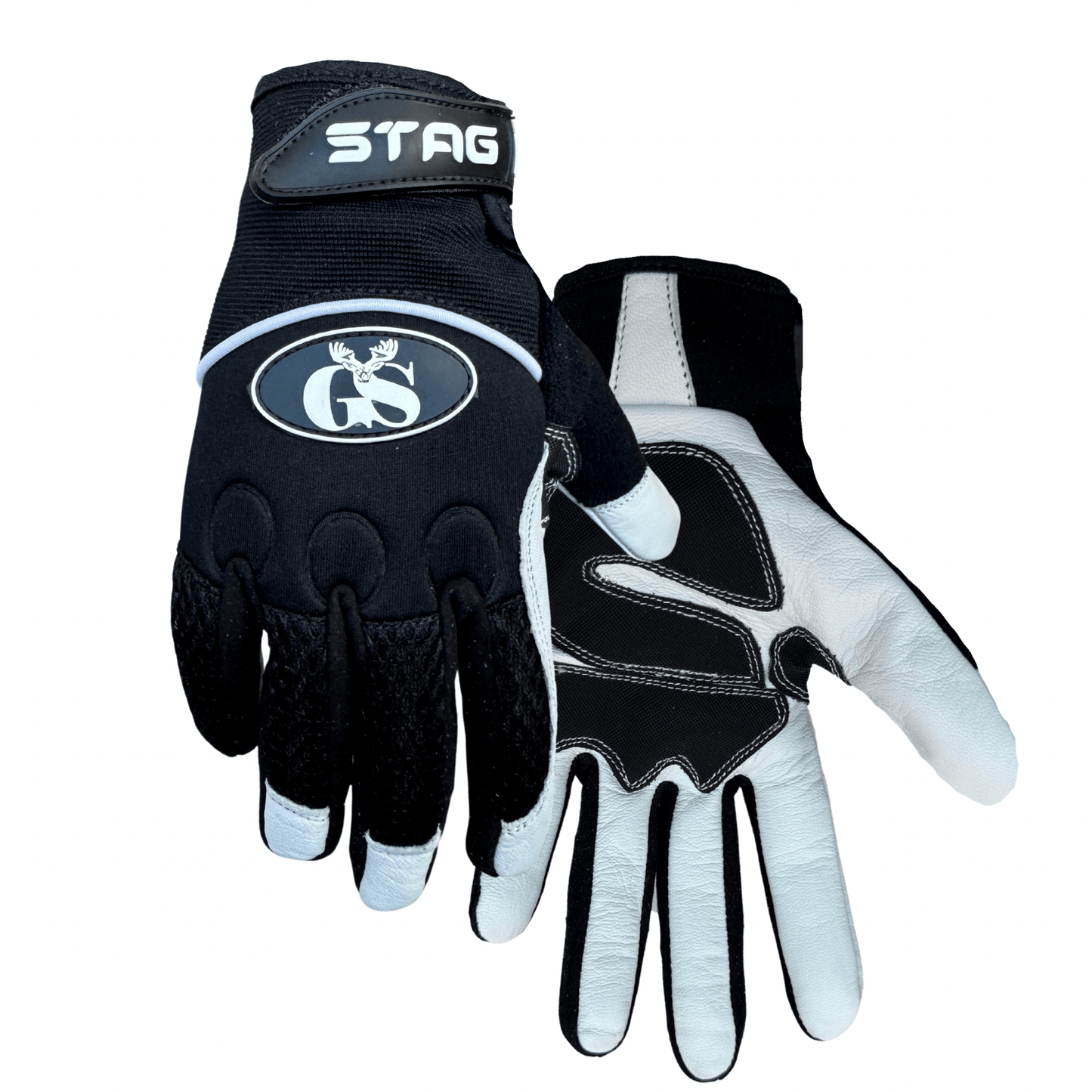 black mechanic gloves