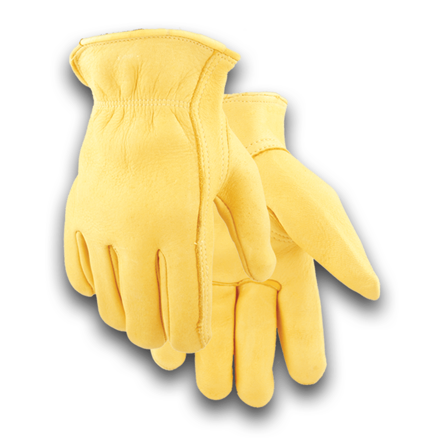 Men's Leather Driving Glove 805 Elkskin Leather Golden Stag Gloves