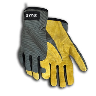 Suede top work gloves