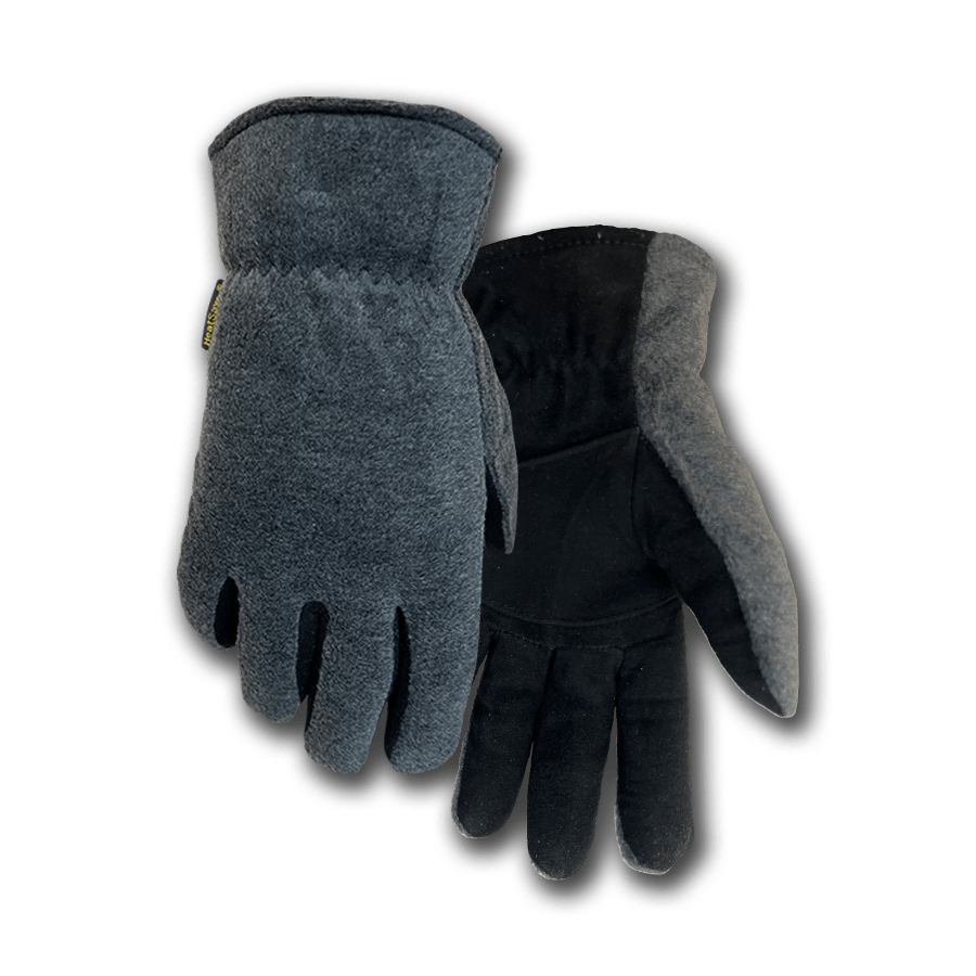 Majestic Glove - 1668 Winter Lined Fleece & Split Deerskin Glove - The Glove  Warehouse