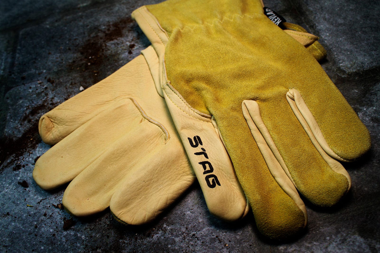 Cowhide Leather Kevlar Work Glove 232 Golden Stag Gloves
