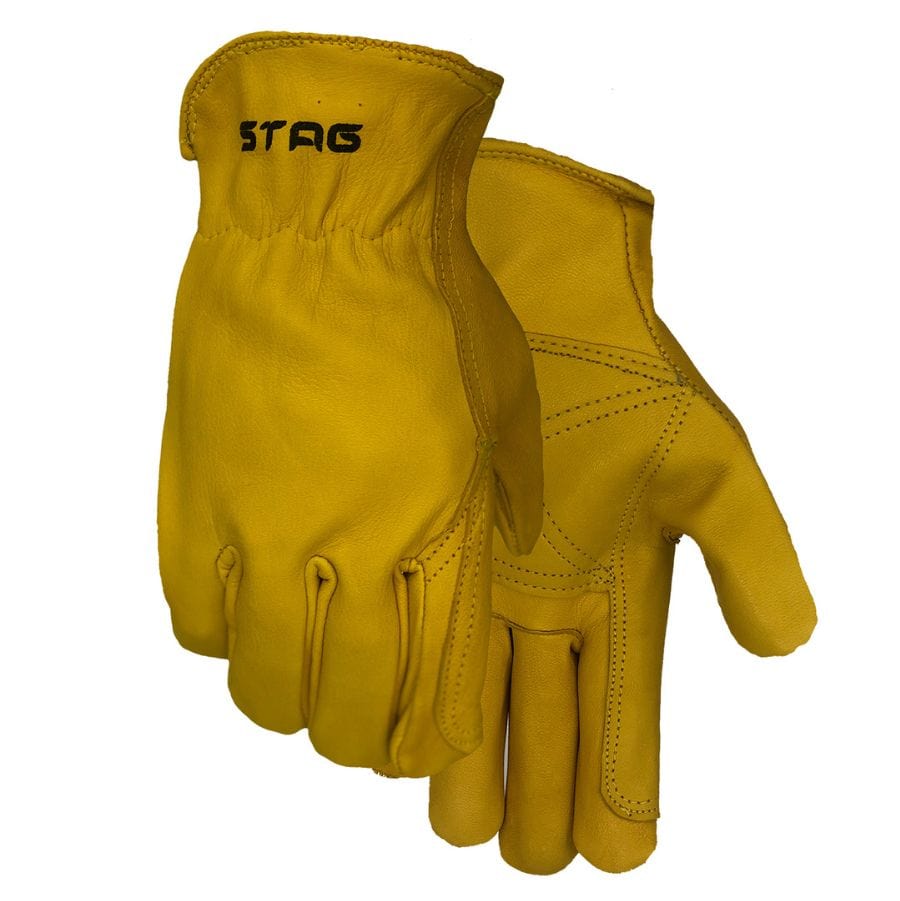 Leather Men Gloves Goatskin Work Gloves 707 Golden Stag Gloves