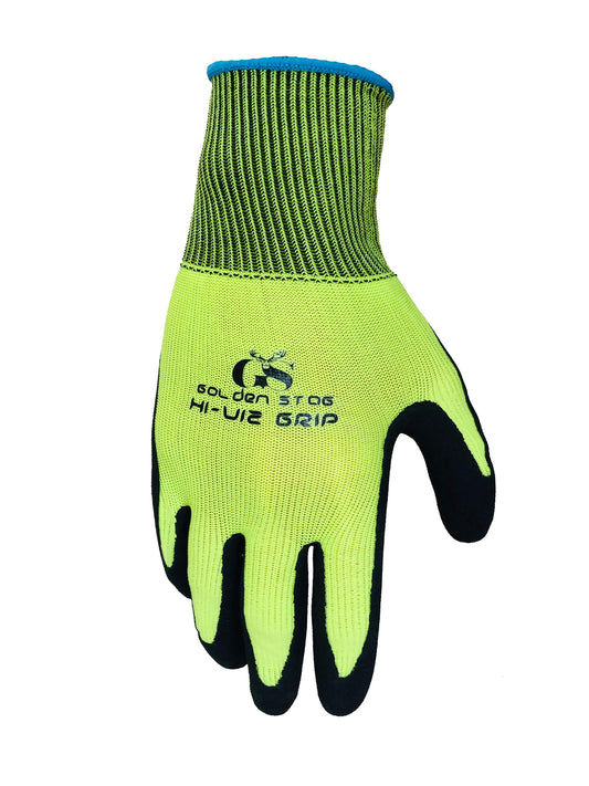 Golden Stag Hi-Viz Latex Gloves 310 Golden Stag Gloves