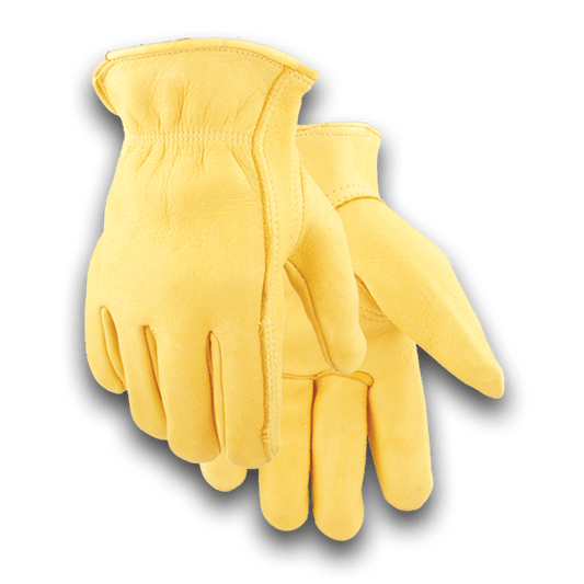 Men's Leather Driving Glove 805 Elkskin Leather Golden Stag Gloves