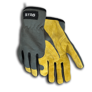 Suede Leather 30 Golden Stag Gloves