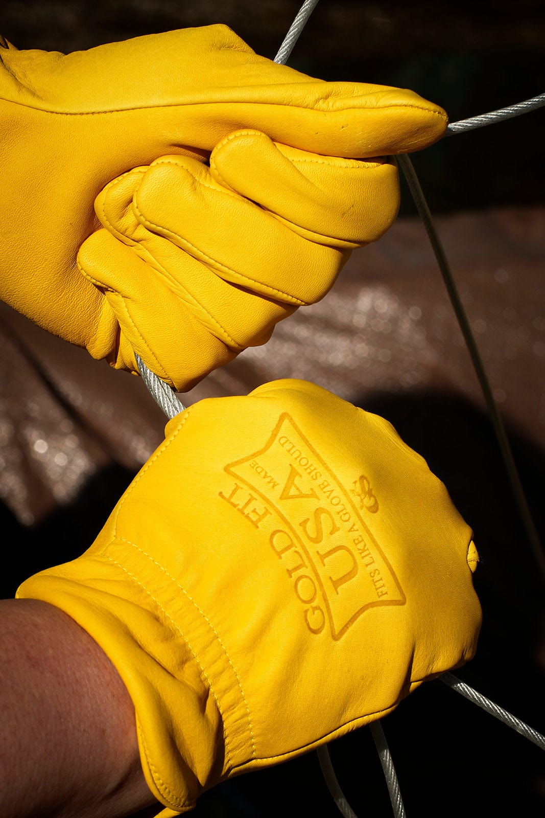 Made in the USA Leather Work Glove 250 Golden Stag Gloves