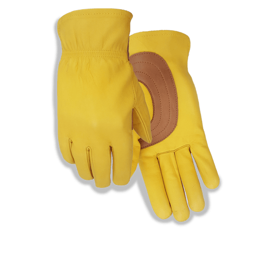 Leather Motorbike Gloves 735 Golden Stag Gloves