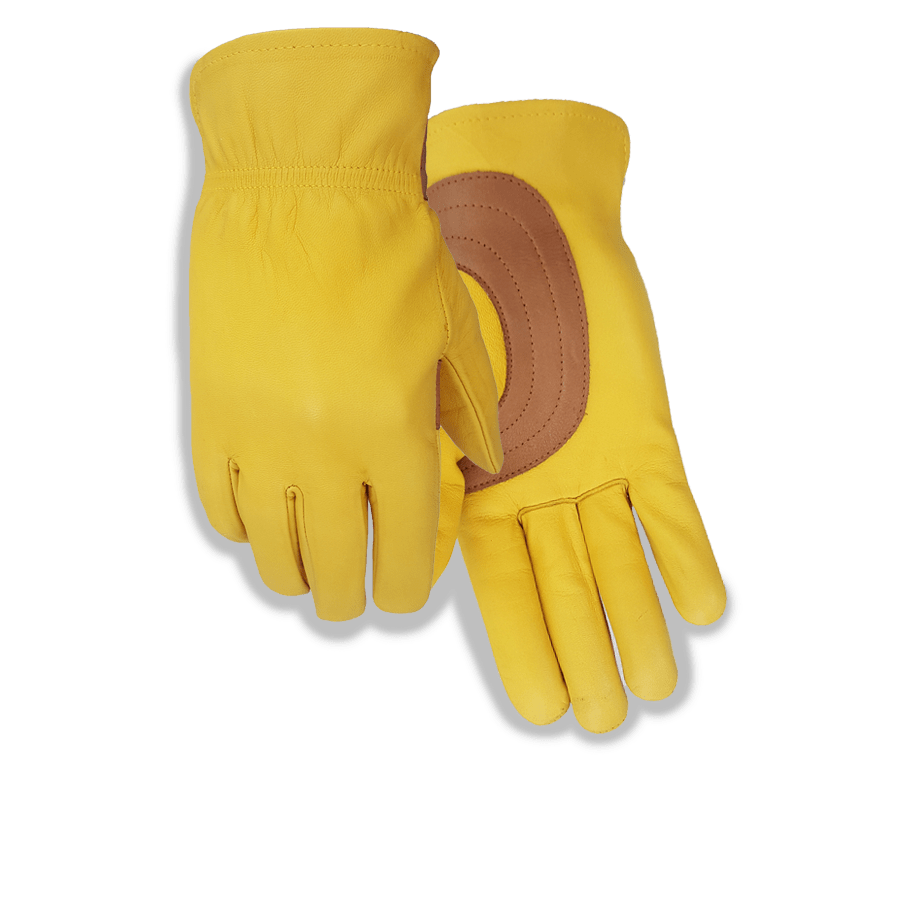 Leather Motorbike Gloves 735 Golden Stag Gloves